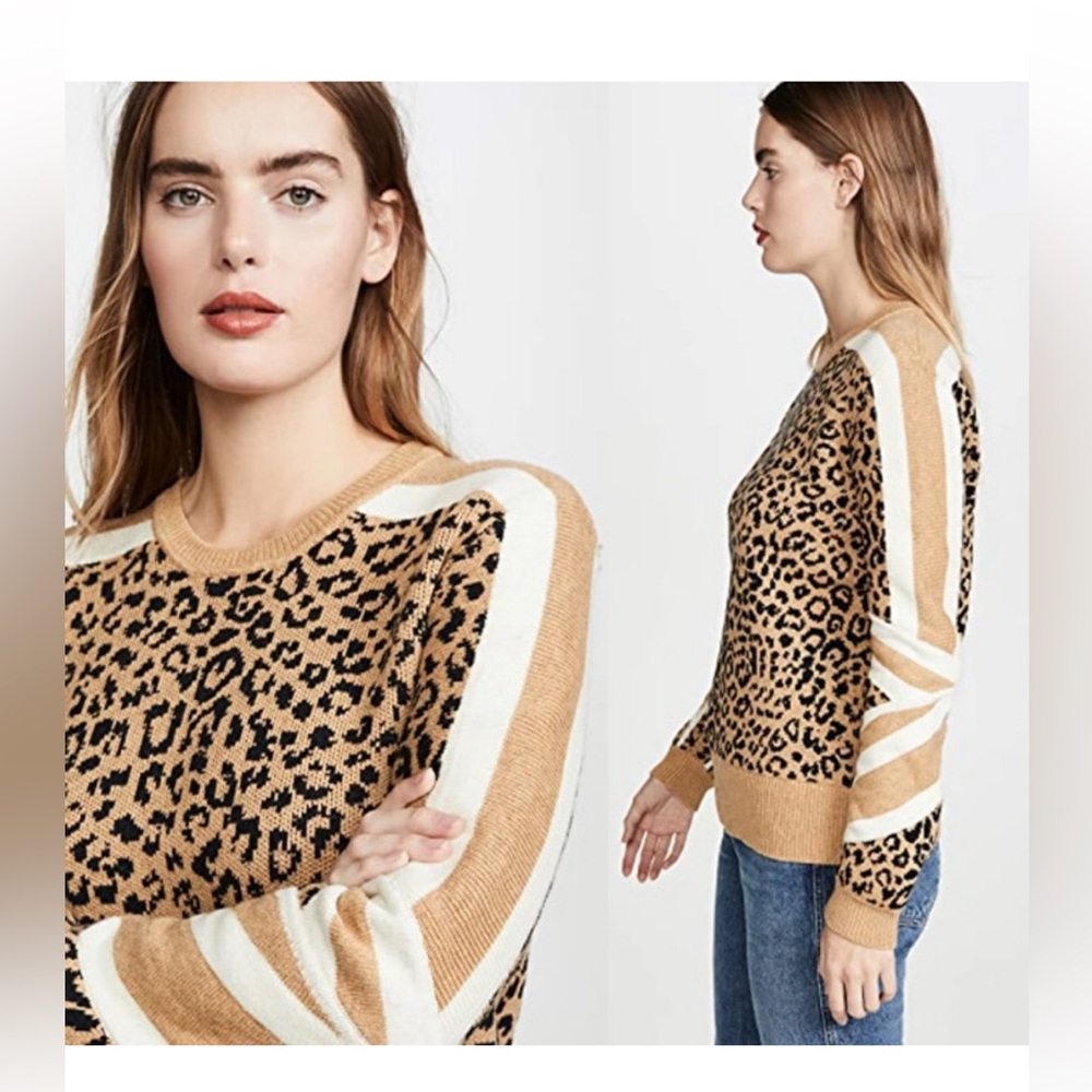 Current/Elliott Animal Print Sweater